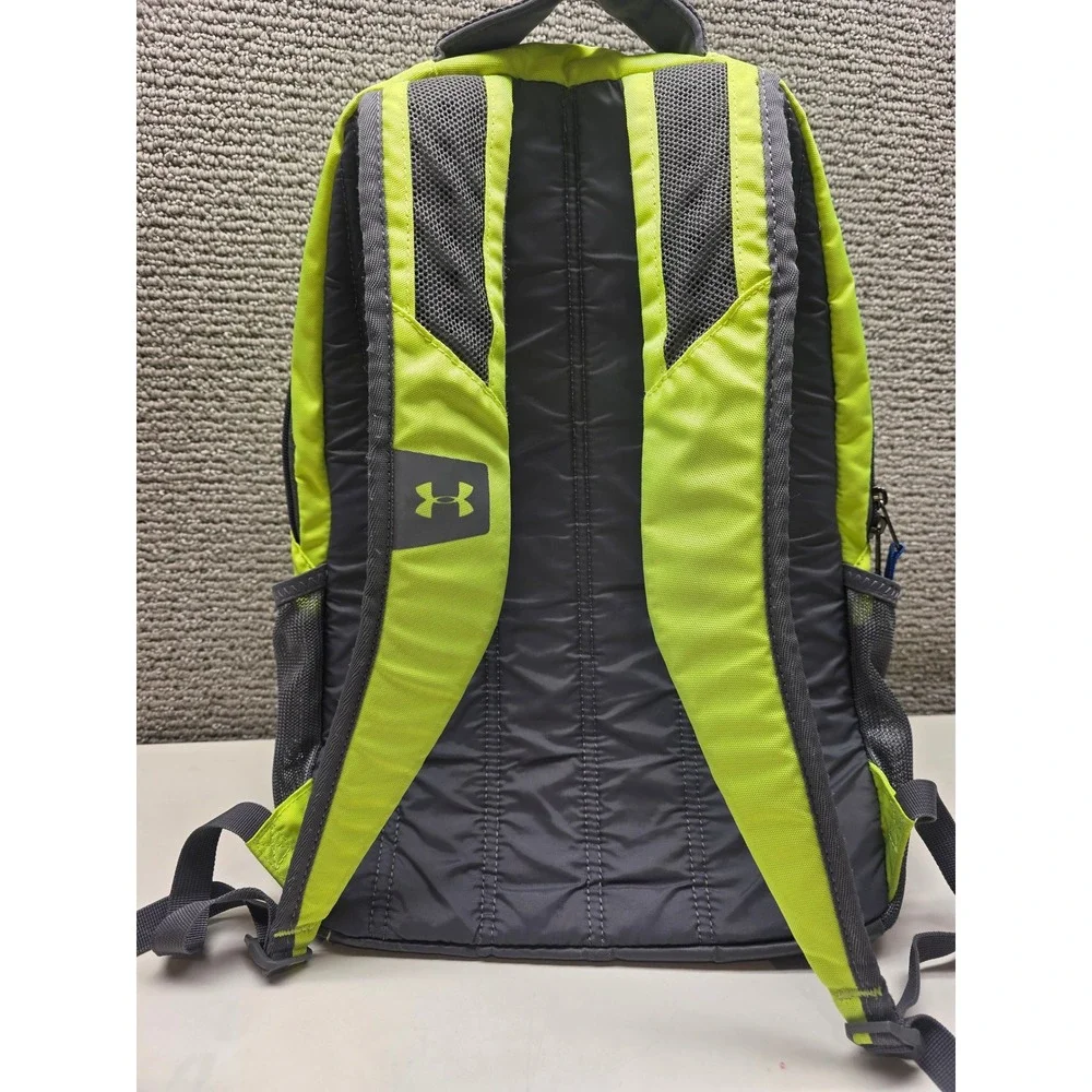 Under Armour‎ Storm 1 Backpack Neon Yellow Grey Laptop Sleeve Water Resistant